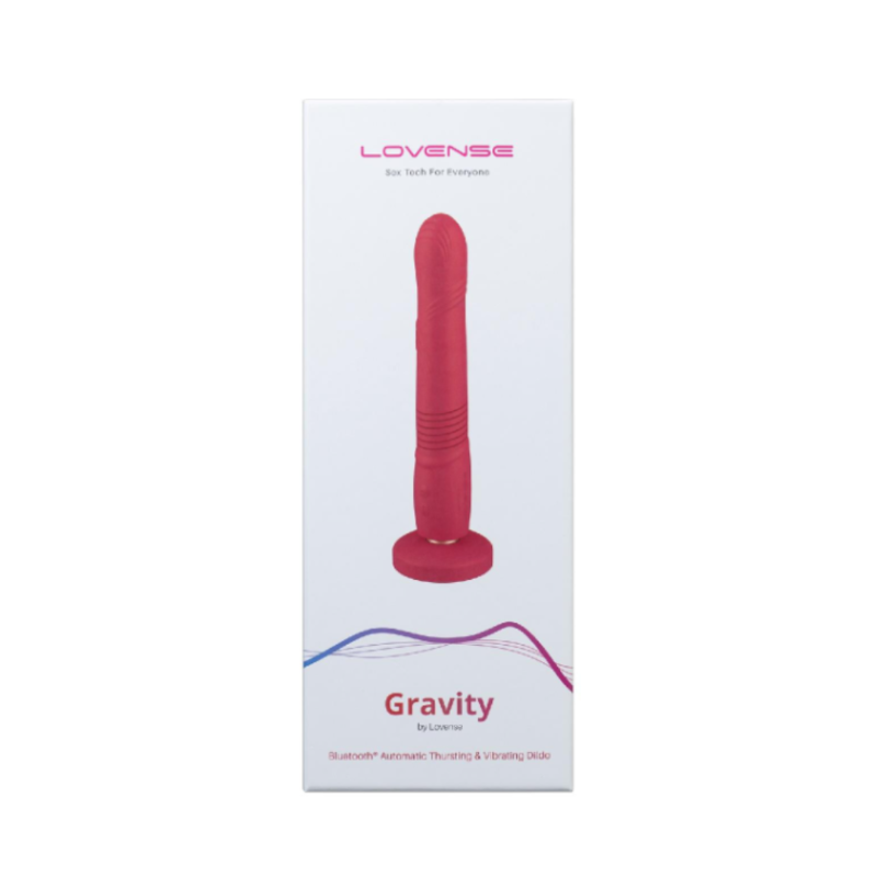 Lovense Gravity Bluetooth App Controlled Thrusting & Vibrating Dildo - Sex Toys