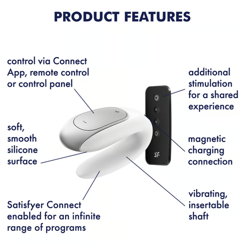 Satisfyer Double Joy Connect App Paar-Vibrator - Mit App-Steuerung Fr Gemeinsame Momente Discreter Liebespielzeug Satisfyer Double Joy Connect App Paar-Vibrator - Mit App-Steuerung Fr Gemeinsame Momente Discreter Liebespielzeug