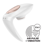 Satisfyer Pro 4 Couples | Air Pulse Clitoral Stimulator & G-Spot Vibrator