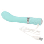  G-Spot Vibrator Teal Swarovski - Sex Toys