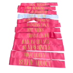 Bachelorette Hen Party Bride To Be & Bridal Party Sash Set (12)