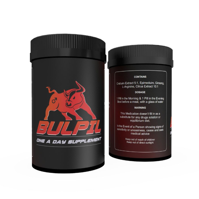 Bulpil Natural Male Testosterone Booster Daily Supplement (60's) - Sex Toys For Men