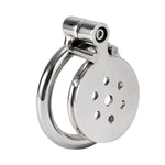 Flat Micro Male Chastity Cage Stainless Steel 50mm