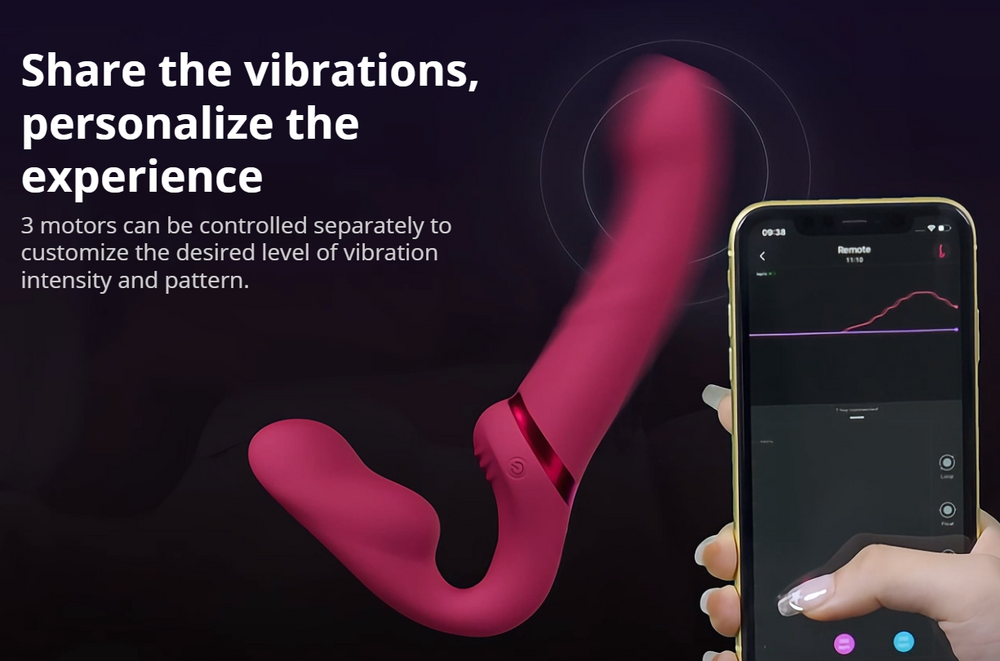 Lovense Lapis Bluetooth App Controlled Vibrating Strapless Strap-On
