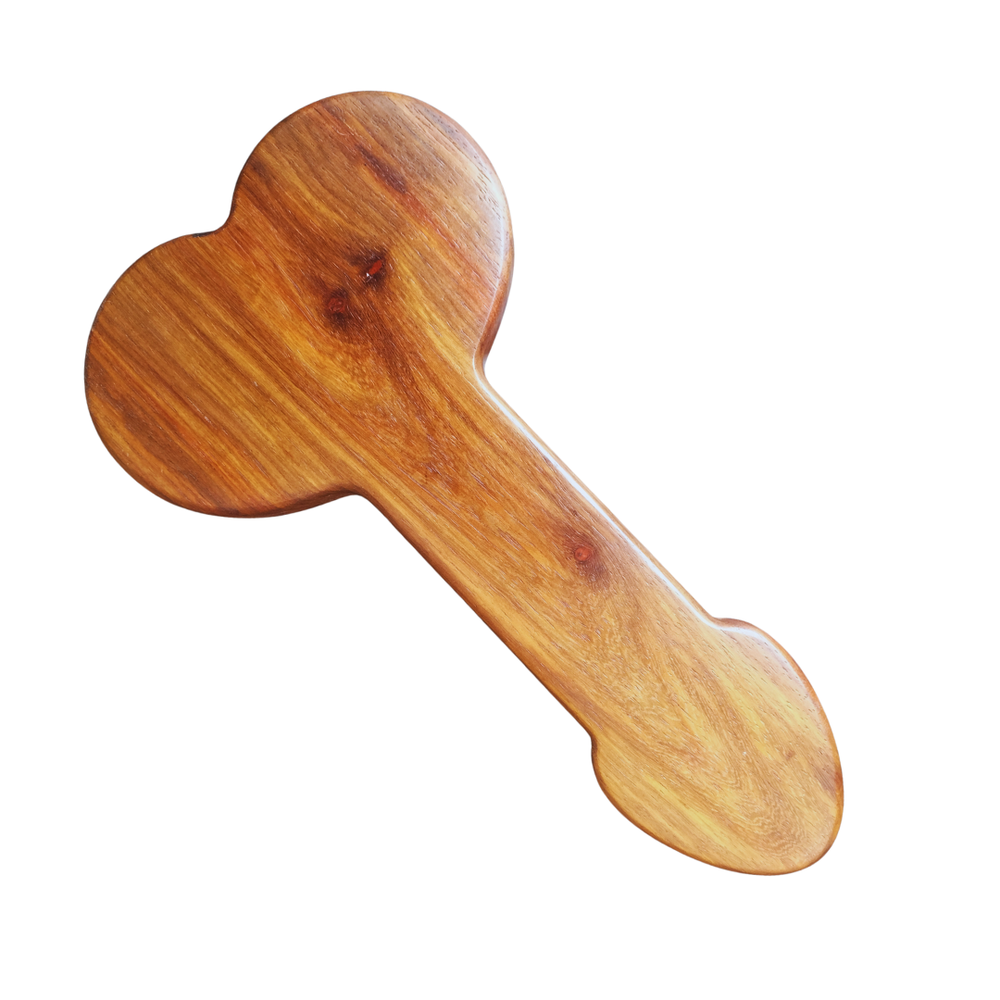 Penis Shaped BDSM Spanking Paddle | Kiaat Hardwood