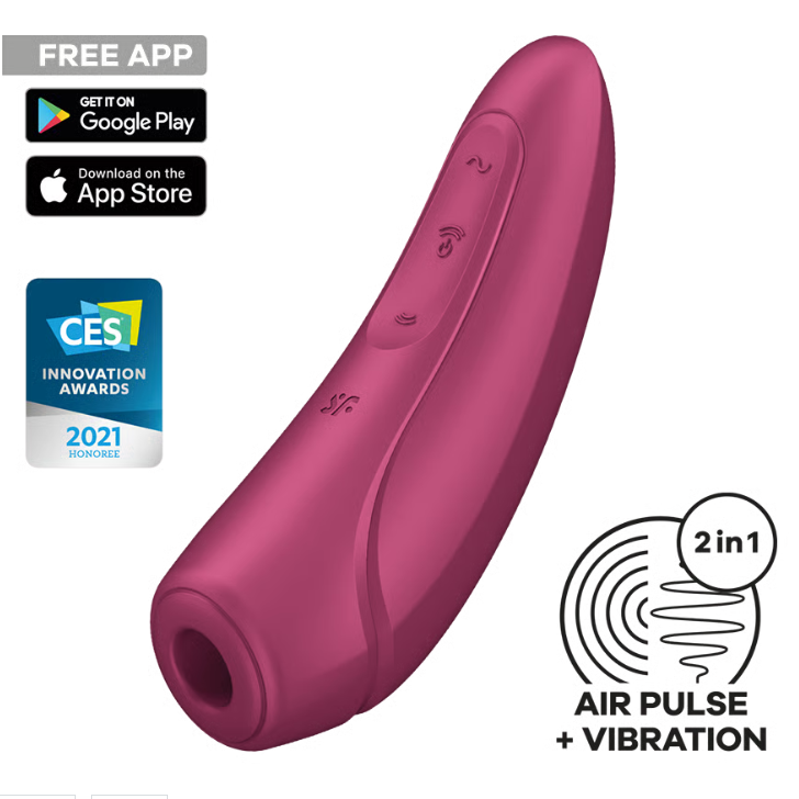 Satisfyer Curvy 1 + Connect App Air Pulse Clitoral Stimulator