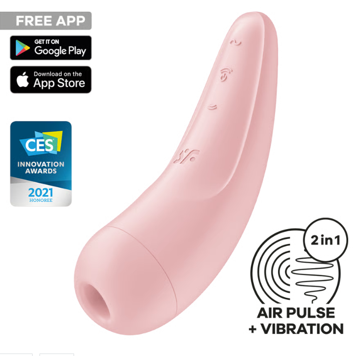 Satisfyer Curvy 2+ Connect App Air Pulse Clitoral Stimulator