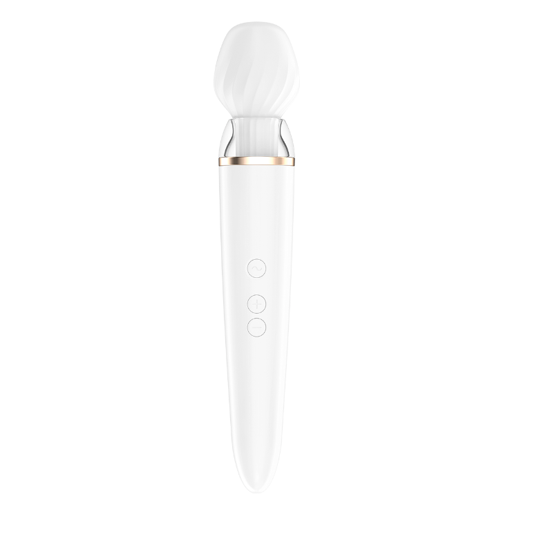 Satisfyer Double Wand-er Connect App Massage Wand & Attachments - Sex Toys