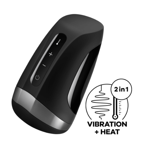 Satisfyer Men HEAT Vibrating & Heating Male Masturbator  Play With Me