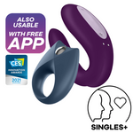 Satisfyer Partner Box 2 | Bluetooth App Controlled Double Joy Couples Vibrator & Royal One Cock Ring