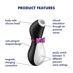 Satisfyer Penguin Air Pulse Clitoral Stimulator - Sex Toys