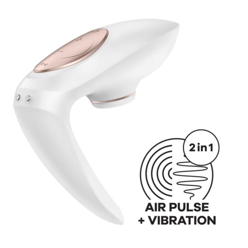 Satisfyer Pro 4 Couples | Air Pulse Clitoral Stimulator & G-Spot Vibrator