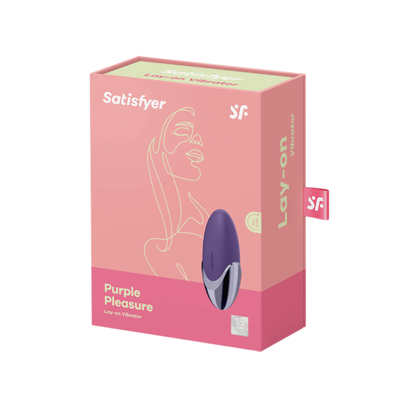 Satisfyer Purple Pleasure Lay-On Pebble Vibrator Play With Me Satisfyer Purple Pleasure Lay-On Pebble Vibrator Play With Me