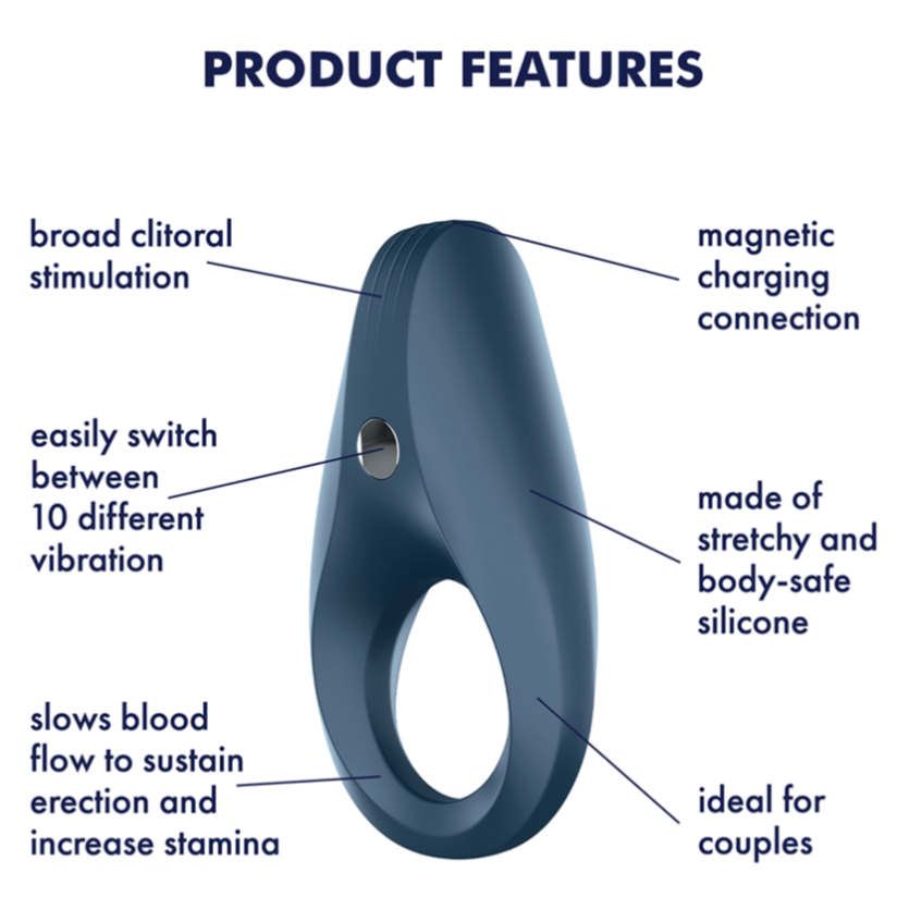 Satisfyer Rocket Ring | Rechargeable Vibrating Cock Ring - Sex Toys For Men
