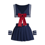 Sexy 4 Piece Sailor Girl Dress-Up Costume - Lingerie