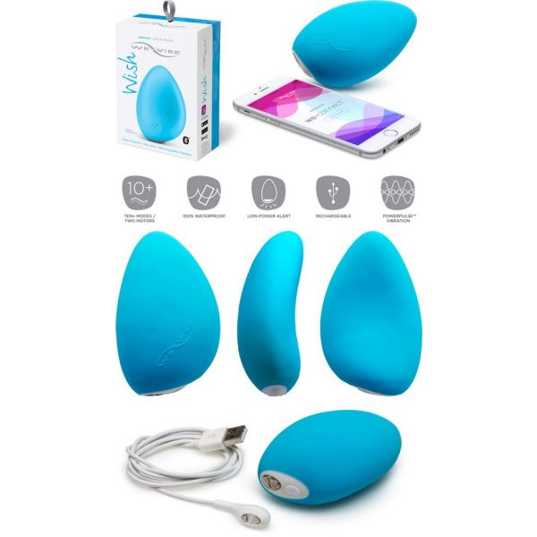 We-Vibe Wish App Connected Pebble Vibrator - Sex Toys