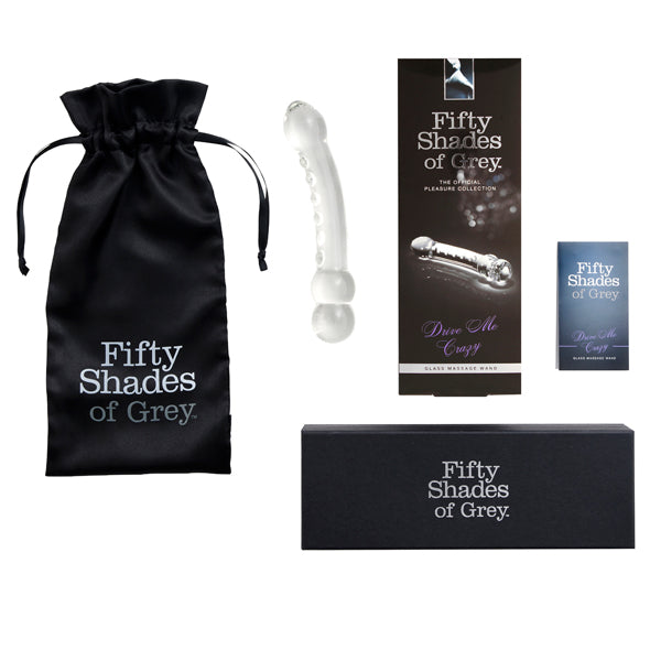 Fifty Shades of Grey Drive Me Crazy Glass Massage Wand | Dildo - Adult Toys