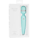 Pillow Talk Cheeky Rechargeable Massage Wand Teal Swarovski - Adult Toys