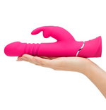 Happy Rabbit Thrusting Realistic Rechargeable Rabbit Vibrator - Sex Toys