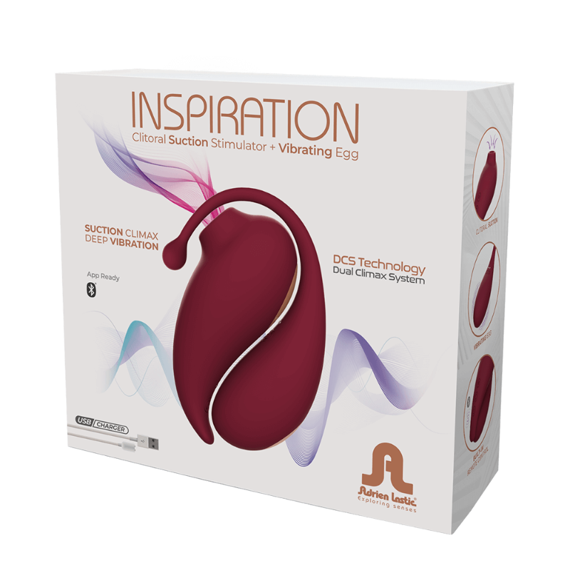 Adrien Lastic INSPIRATION Bluetooth Clitoral Suction Stimulator & Vibrating Egg - Sex Toys