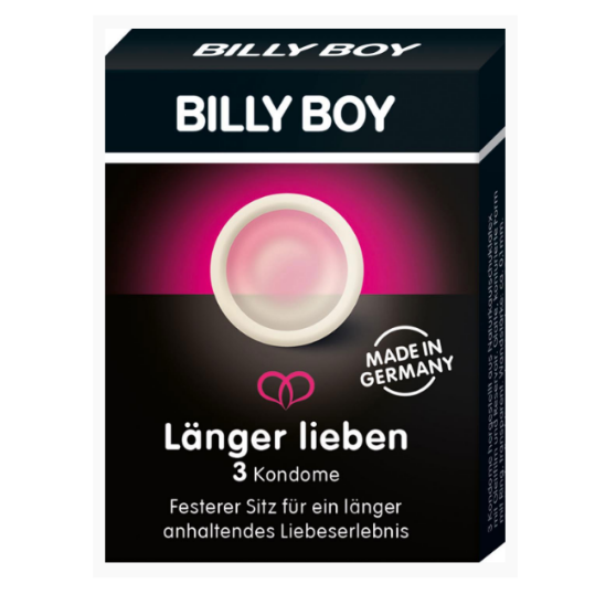 Billy Boy Contoured Latex Condoms 3 Piece