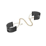 Bijoux Desir Handcuffs - Black or Gold - Adult Toys