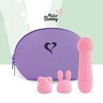 FeelzToys Mister Bunny Mini Massage Wand Vibrator & Stimulation Caps - Sex Toys