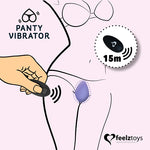 FeelzToys Rechargeable Panty Vibrator With Remote Control - Sex Toys
