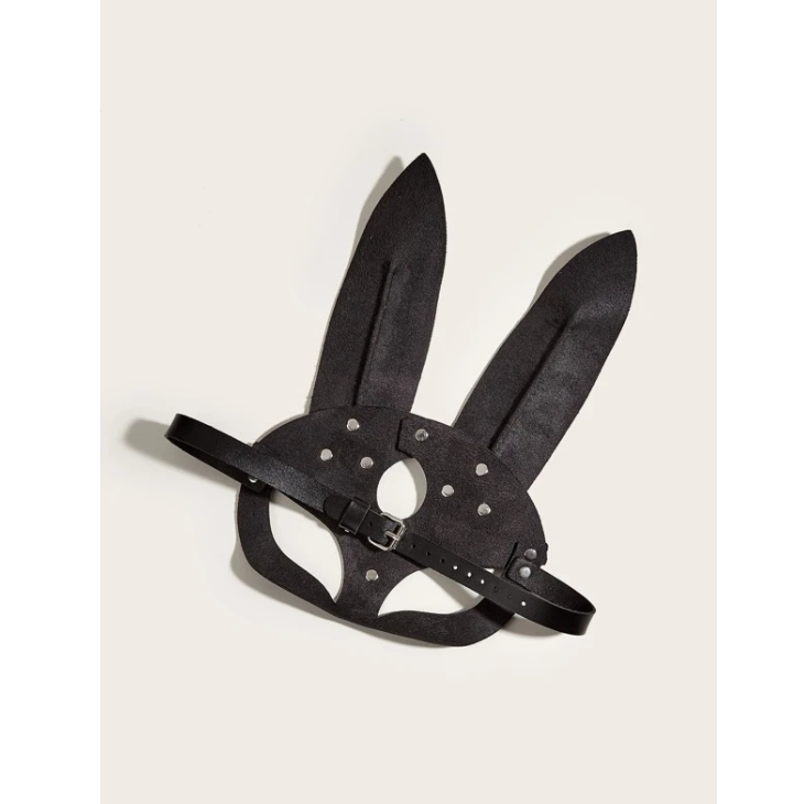 Cosplay Erotic Fetish Faux Leather Rabbit Mask (One Size)