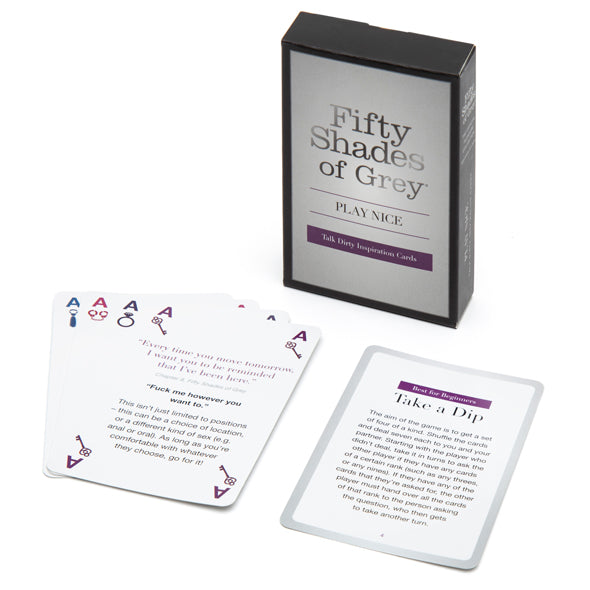 Fifty Shades Of Grey Play Nice Talk Dirty Card Game - Sex Toys