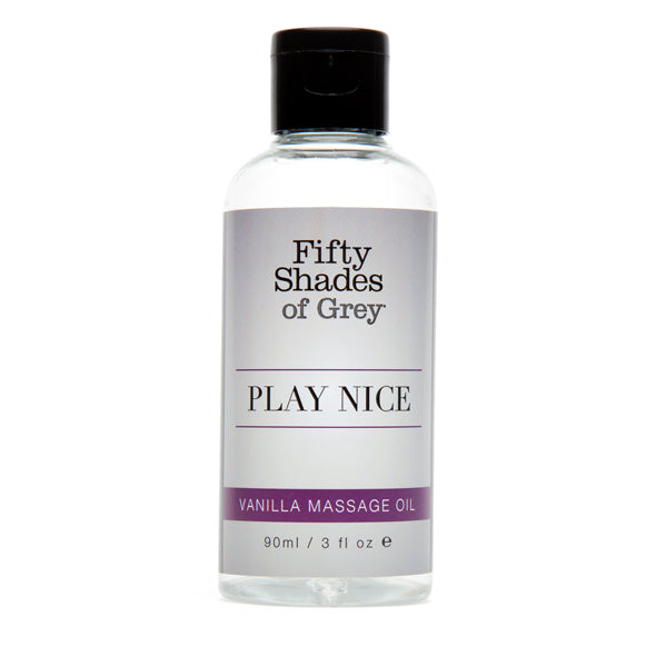 Fifty Shades Of Grey Play Nice Vanilla Massage Oil 90ml - Sex Toys