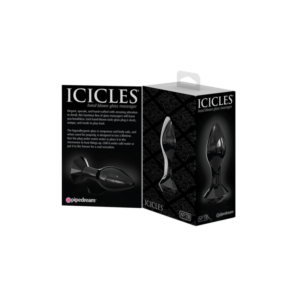 Icicles No.25 Hand Blown Glass Butt Plug - Sex Toys