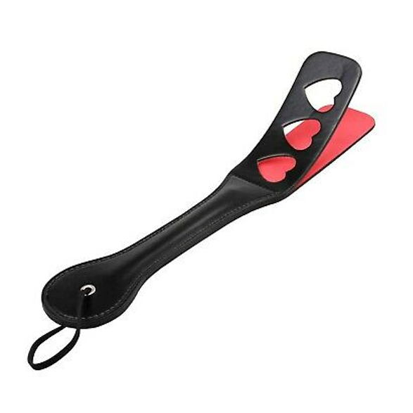 Leather Heart Spanking Paddle | Slapper Play With Me Leather Heart Spanking Paddle | Slapper Play With Me