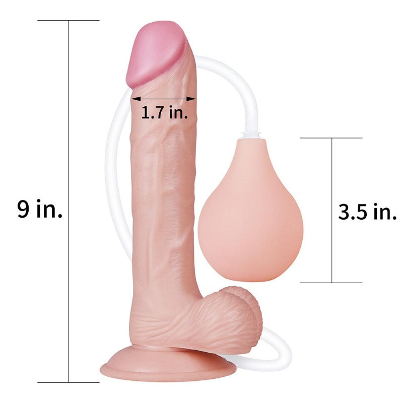 LoveToy 9" SQUIRT EXTREME Squirting Dildo - Sex Toys