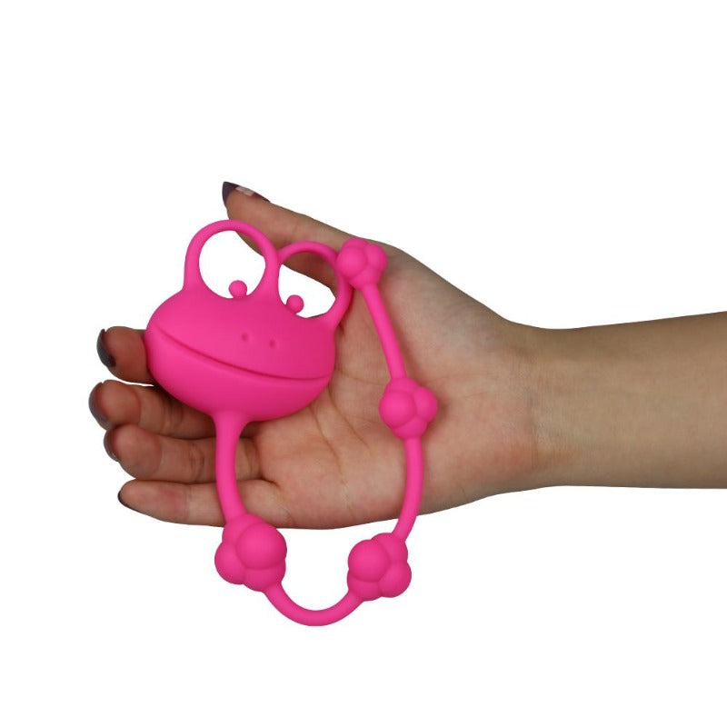 LoveToy 10" Silicone Frog Anal Beads - Sex Toys