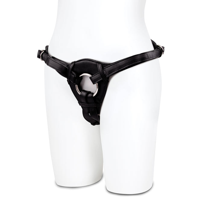 Lux Fetish Faux Leather Strap-On Harness