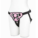 Lux Fetish Pretty In Pink Strap-on Harness with FREE Blindfold - Sex Toys