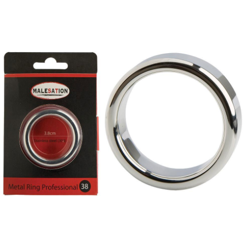 Malesation Rounded Stainless Steel Professional Cock Ring - Sex Toys For Men
