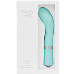 Pillow Talk Sassy Rechargeable G-Spot Vibrator Teal Swarovski - Sex Toys