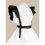 Belt With Ruffle Trim Shoulder Straps (One Size) - Lingerie