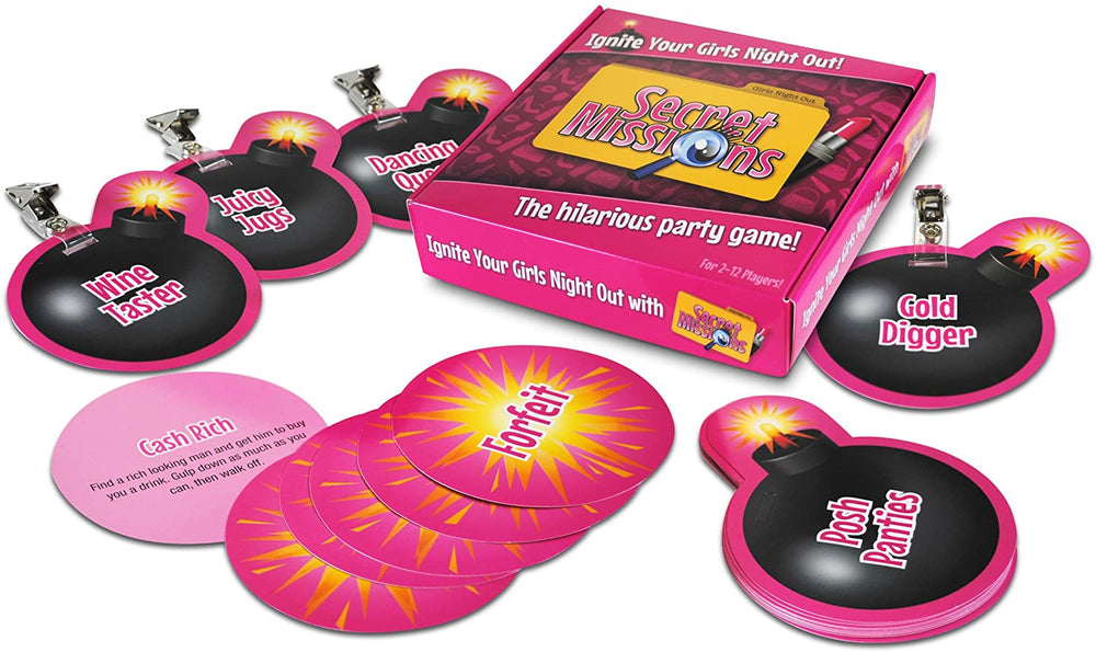 Secret Missions Girls Night Out Party Game - Sex Toys