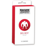 Secura BIG BOY Lubricated Condoms 12 Pack - Sex Toys