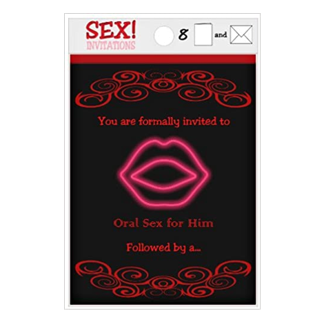 Sex! Invitation Cards For Couples - Sex Toys