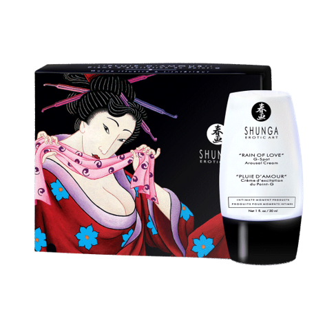 Shunga Erotic Arts Rain Of Love G-Spot Arousal Cream & Lubricant 30ml - Sex Toys 