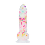 Swan Addiction PARTY MARTY Frost & Confetti 7.5" Dildo with FREE Power Bullet - Sex Toys
