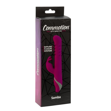 Swan Commotion SAMBA Rechargeable Dual Rabbit Vibrator With Internal Beaded Stimulation - Sex Toys