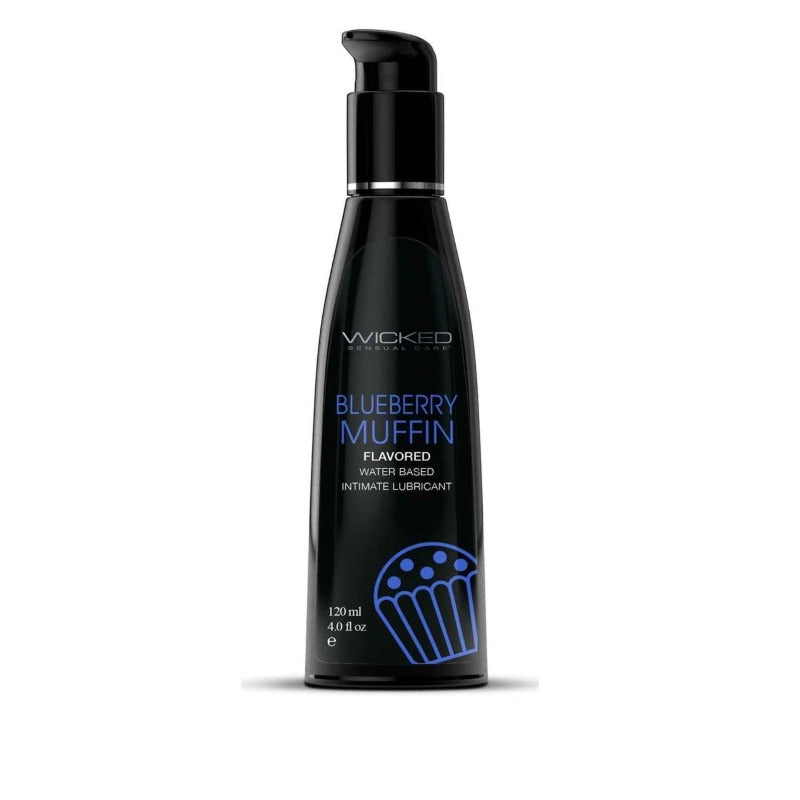 Wicked Aqua BLUEBERRY MUFFIN Flavoured Water Based Lubricant 120ml