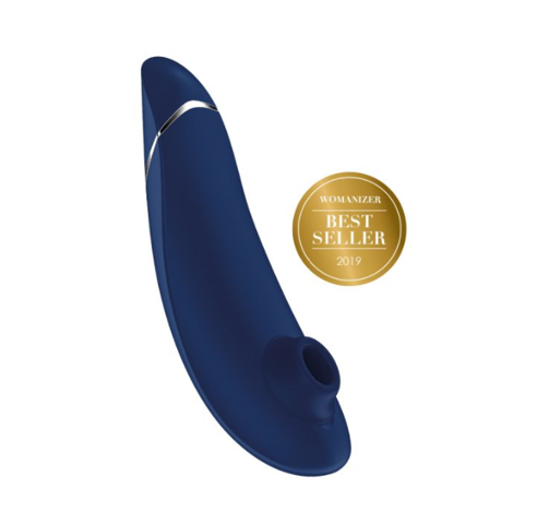 Womanizer Premium 12 Speed Rechargeable Clitoral Stimulator Blueberry - Sex Toys